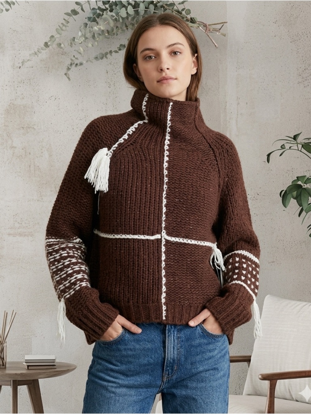 Urban Outfitters BDG Anissa Knit Turtleneck Sweater M NWT